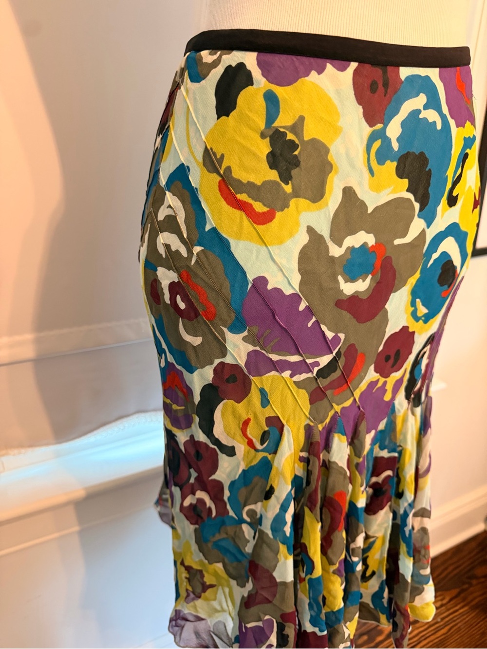 Ideology Multi-Color Floral Circle Skirt - Picture 4 of 8